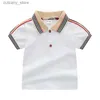 T-shirts zomer babyjongens meisjes polo shirt kinderen korte seve t-shirt kinderen kleding rapel shirts sportjongen tops l46