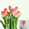 46cm tulip Branche de fleurs artificielles pu la latex réel toup tulip fausses fleurs pour mariage décoratif home affichage fleurs zz