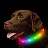 Hondenkragen Siliconen LED Kraag USB Oplaadbare Luminous Anti-Lost/Auto Accident Safety Pet Light voor accessoires