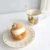 Cups Saucers Garden Girl Tea Cup Set Porcelain Pot Teacup Coffee Mug Household Teaware Sets Coffeeware Supplier