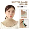 Scarves Detachable Cotton Knitted Turtleneck Collar For Women False Fashion Winter Warm Cover Neck Guard S0s6