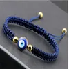 Creative Devil's Eye Woven Bracelet Stretch Copper Bead Bracelet Boheemse sieraden Bracelet AB100