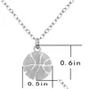 Pendant Necklaces Charm Football Rugby Basketball Volleyball Stainless Steel Necklace Men Boy Children Gift Sports Casual Jewelry Dro Dhlso