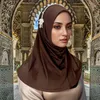 Abbigliamento etnico Donne Hijab Sciarpa Solido Colore Musulmano di cotone Musulmone Cover del collo islamico sotto per per la testa Accessori per cappuccio