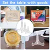 Decorative Plates Plate Stands For Display Acrylic Easel Stand Picture Frame Holder Multifunctional Clear