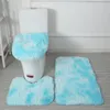 Maty do kąpieli Kreatywne barwione wiązanie pluszowe dywan w łazience miękkie podkładki bez poślizgu w kuchni-woda-absorbent bejc oporna