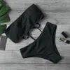 Sommer sexy Frauen Bikini Set Bra Tie Seite Gstring Thong Beach Dreieck Anzug Badeanzug Baden Schwimmen 240403