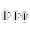 Mugs 1Pcs 200/300/400ML Stainless Steel Coffee Mug Double Layer Anti-scalding Cup Portable Drink Beer Tea Juice Thermal Tumbler