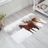 Carpets Horse Snow Scene Animal Home Decoration Decoration Soft Living Room Carpet Cuisine Balcon Ratage de chambre à coucher