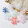 Decorative Flowers 10Pcs Chiffon Artificial Head For Wedding Decoration Silk Fake Flower Home Decor Garlands DIY Bridal Hair Accessories