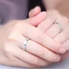 스테인리스 스틸 커플 약혼 반지 남성 크리스탈 I love ring ring ring promise jewelry wedding 선물