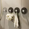 4pcs Crochet mur serviette de serviette porte-clés à vêtements de salle de bain auto-adadhésifs