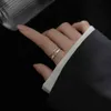 Japanese e coreana feminino pequeno diamante fresco diamante anel de dedo de dedão versão verão cobre r190