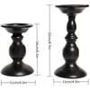 Kerzenhalter Vintage Candlestick Black Iron Artwork Ornament Candlelight Dinner Cup Weihnachtsatmosphäre Dekoration