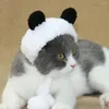 Hundekleidung Panda Bären Kostüm Halsohrwärmer Stirnbandschutz für Katze und Größe s