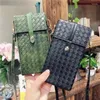 Sacs à bandouliers Femmes sac messager texture de tissage féminin Pu Phone mobile sacs à main de petit carré portefeuille