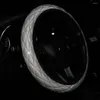 Steering Wheel Covers Car Interior Part Cover Auto Pink Wear-resistant White 1 Piece Black For 37-38CM None Brand