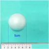 Beads 3Cm 4Cm 5Cm White Modelling Polystyrene Styrofoam Foam Ball Decoration Supplies Decorative Balls Filler Mini Drop Delivery Hom Dhhtz