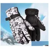 Gants de cyclisme Camouflage chaud d'hiver avec dix magasins Yuan Anti Slip P épais 230418 Drop Livraison DHP40