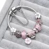 Strand 1pc Vintage Diy Bubble Glass Bead Love Letter Pinging for Women's Bracelet