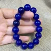 Brin 12 mm Nature Blue Jade Agate Bracelet Green Hand Hand Catenary A1 Stone