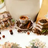 Gift Wrap 30 Pcs Vintage Gourmet Coffee Theme Sticker Pack Hand Tent Diy Decorative Stickers Scrapbooking Material