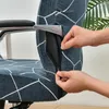 Chair Covers Floral Office Computer Geometric Cover Non Slip Gaming Seat Case Universal Armrest Protector