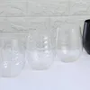 Disposable Cups Straws 3 Pcs Martini Glasses Pet Transparent Cup Plastic Stemless Cocktail The Glassware