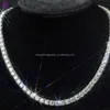 4 mm mode sieraden kettingen 925 zilvergouden vergulde diamant hiphop ketting ijskoud Moissanite Tennis Chain voor mannen