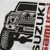 Herren T-Shirts Männer Samurai Auto T-Shirts Suzuki reine Baumwollkleidung verrückte Kurzarm O Hals Tees Neuankömmling T-Shirts 2445