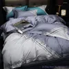 Sängkläder sätter 4st 1,8 m Set Simple Nordic Style 100 Long-Staple Cotton European Style Jacquard Home Textile Pure Light Luxury