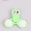 Spinning Top ABS Luminous Led Light Fidget Roterende hand Top rotator Nachtlicht EDC DRUK RECENTIEPAYREN KINDEREN KINDEREN GYROSCOPE L240402