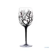 Wine Glasses Four Seasons Tree Unique Hand Painted Glass Easy To Use Drop