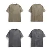 24ss New T Shirts Wash Cotton Vintage Embrodery Leters Men's and Women's T-Shirts