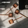 Scolle di caffè MHW-3Bomber Square Misurazione cucchiaio 8G Noce in legno massiccio Barista Accessori a barre per barre di caffè gocciolante