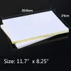 Papper 50 A4 Självhäftande klistermärken Etikett Matt Surface Paper Laser Inkjet Printer Copier Självhäftande Selfadhesive Printing Paper