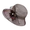 Beretti Cappelli da festa vintage Donne Summer Wide Brim Sun Beach Hat HAT Banquet Fashion