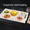 Table Mats Fast Heating Electric Warming Tray Adjustable Temperature Foldable Design Food For Dining