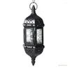 Kaarsenhouders qx2e metalen glas lantaarn Marokkaanse stijl draagbare houder vorm decoratieve hangende wind dec