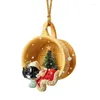 Party Supplies 9PCS Christmas Puppy Sleeping In Cup Hanging Ornaments Labrador Retriever Pendant Cute