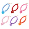 Collari per cani Candy Color Pet Collar Cat Pearl Necklace Colorful Love Accessori Bow Ties Forniture