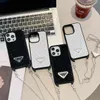 Beautiful iPhone Phone Cases 15 14 Pro Max Offical Crossbody Chain Purse 18 17 16 15pro 14pro 13pro 12pro 13 12 Case with Logo Box Man Woman WD