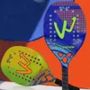 1 set Professional Beach Tennis Raquet engrosamiento de las raquetas del padel de alta elasticidad Fibra de carbono 240401