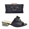 Dress Shoes Italian Ladies And Bags To Match Set Decorated With Rhinestone Slingbacks Low (1cm-3cm) Luxury Women Designers