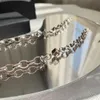 سوار عالي الجودة كروم سوار قلادة الهيب هوب تصميم Retro do Old Silver Personal Dice Dice Chain