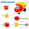 Action Toy Figures Super Wings Exclusive 6pcs Jett Car Summer Beach Set Bucket Sand Sand Moules de pelle