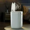 Bins de desechos 20L Bin de basura inteligente con luz UV Light Automatic Sensor Trash CAN Smart Bask para el baño de la cocina Desgastamiento del baño con tapa L46