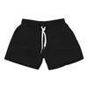 Heren board shorts zwem shorts zwembroek trunks trekstring elastisch taille ontwerp snel droge sporten short dagelijkse strand streetwear casual 240402