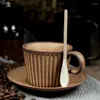 Tazze piattini vintage caffè espresso tazza di porcellana Servizi per la colazione tazze riutilizzabili tè pomeridiano jogo de xicaras set di lusso