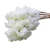 Flores decorativas 100 piezas 140 cabezas blancas de cereza artificial arco de boda decoración de seda falsa